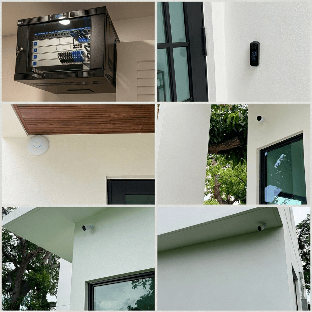 Completed low voltage and security camera installations by 2TechNetwork